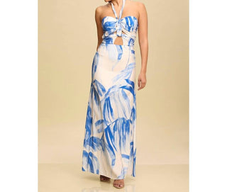 Luxxel - Mykonos Halter Maxi Dress