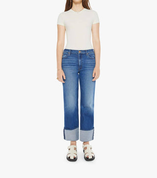 Mother - Checkerboard Duster Flood Cuff Jeans