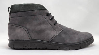 Kcr Group - Men's Thick Fur-Lined Zip-Up Nubuck Leather Boots