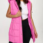 Coalition La - Faux Leather Long Puffer Vest