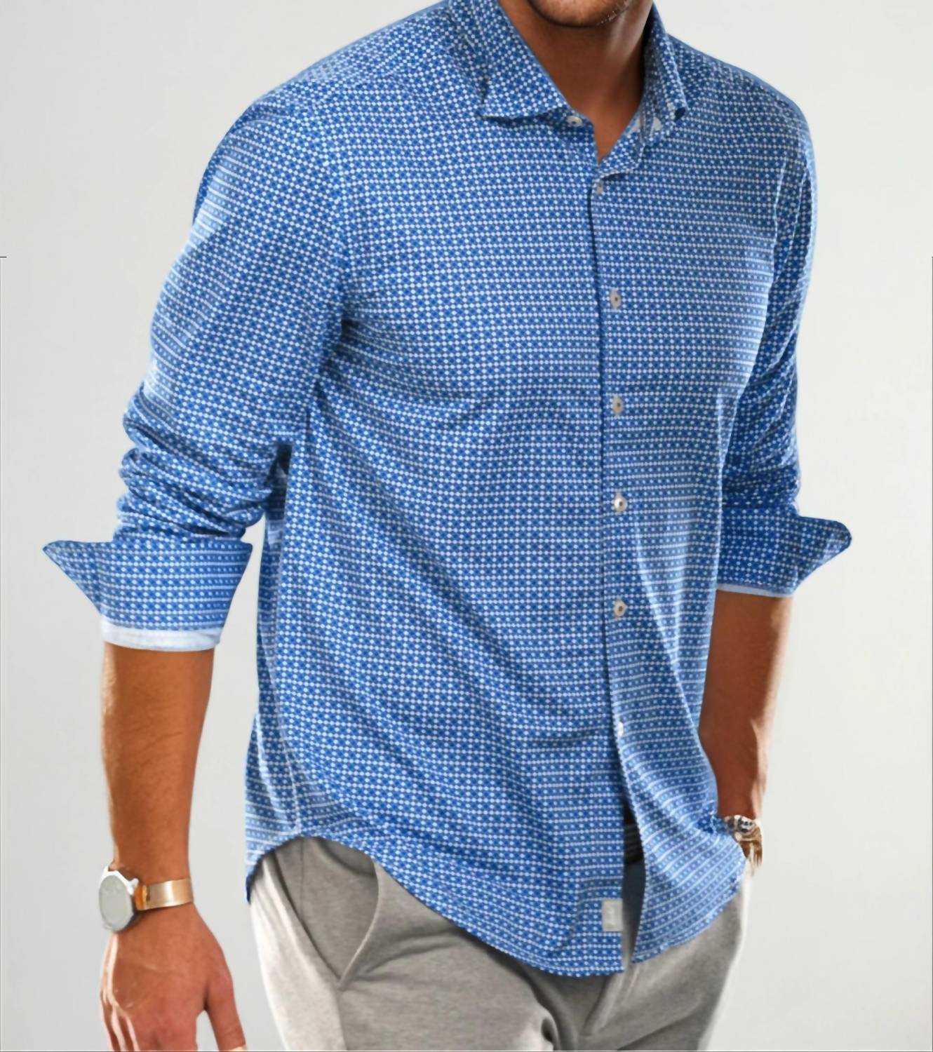 Buki - Swiss Check Long Sleeve Tech Shirt