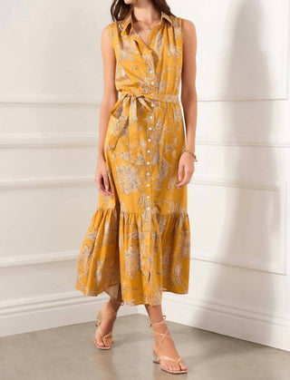 Fifteen Twenty - VESTIDO MAXI COM CINTO E CAMADAS FLORAL
