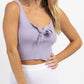 Promesa - BOW BLISS KNIT RIBBED TANK