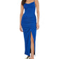 Apricot - Mini Rib Side Ruched Midi Dress