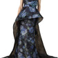 Janique - Organza Collar Halter Gown