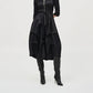 Joseph Ribkoff - Zip Front Waist Sash Taffeta Midi Dress