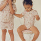 Montce - Girl's Floral Mini Button Down Shirt