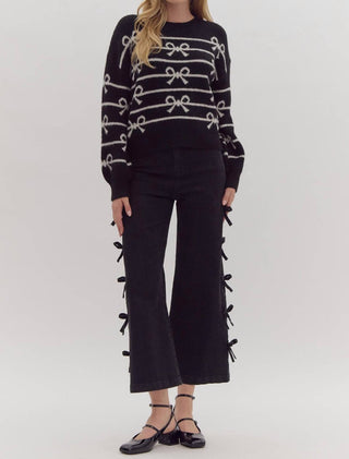 Entro - Suéter de tricô com laço