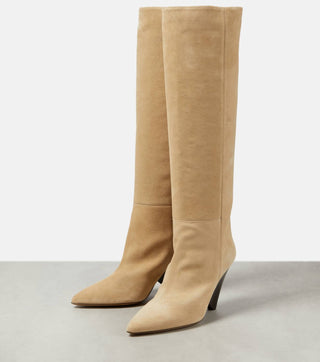 Isabel Marant - Botas Lakita de camurça de cano alto usadas