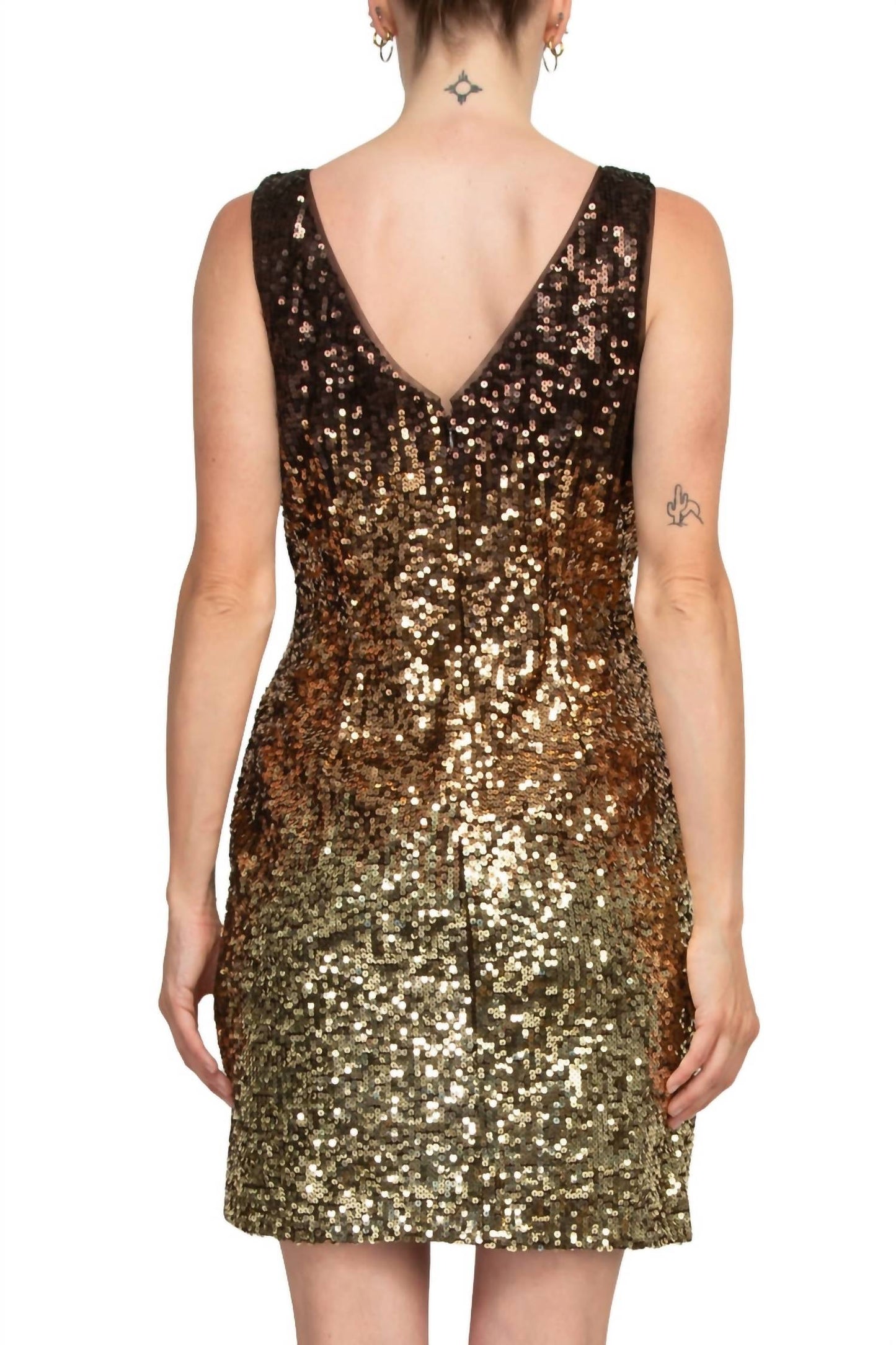 Adrianna Papell - Ombre Sequin Mini Dress