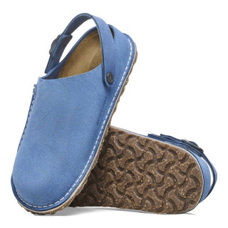 Birkenstock - Chinelo de couro Lutry Premium Suede feminino