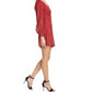 Alice + Olivia - Leopard Print Long Sleeve Chiffon Fit & Flare Mini Dress