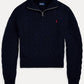 Polo Ralph Lauren - Cable Knit Cotton Quarter Zip Sweater