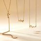 Eklexic - Women's Dainty Script Love Lariat Necklace