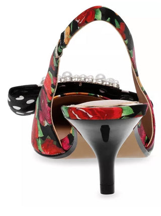 Betsey Johnson - Women's Birdy Rose Floral Slingback Heels
