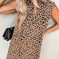 Dear Lover - Sleeveless Leopard Dress