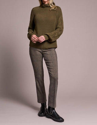 Tribal - Cable Knit Mock Neck Sweater