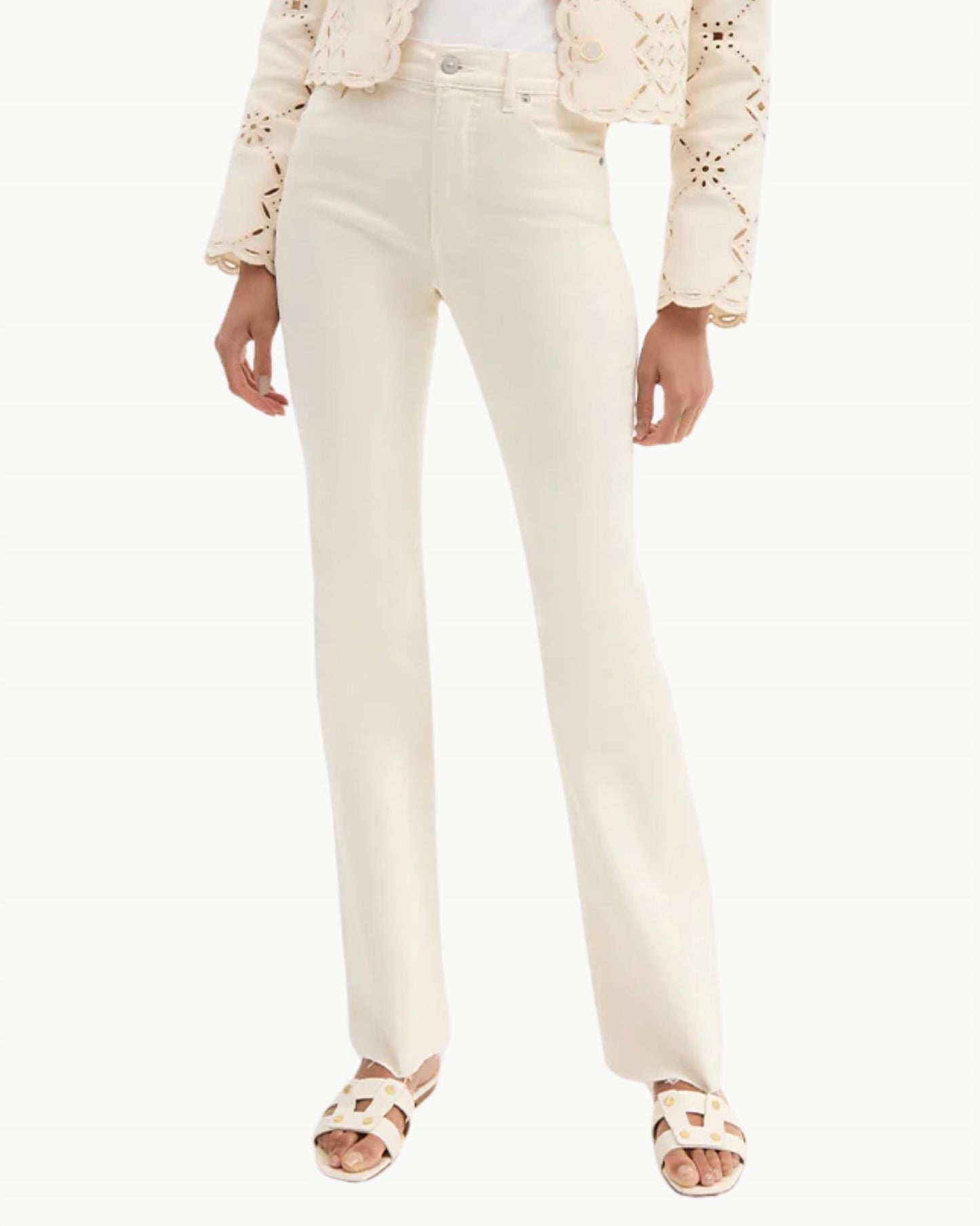 Veronica Beard - Cameron Raw Hem Bootcut Jean