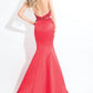 Rachel Allan - Matte Satin Beaded Two-piece Mermaid Gown