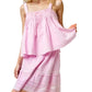 143 Story - Courtney Pretty Crochet Trim Ruffle Top & Mini Skirt Set