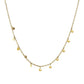 Choker Necklace with Hammered Beads in 14k Yellow Gold