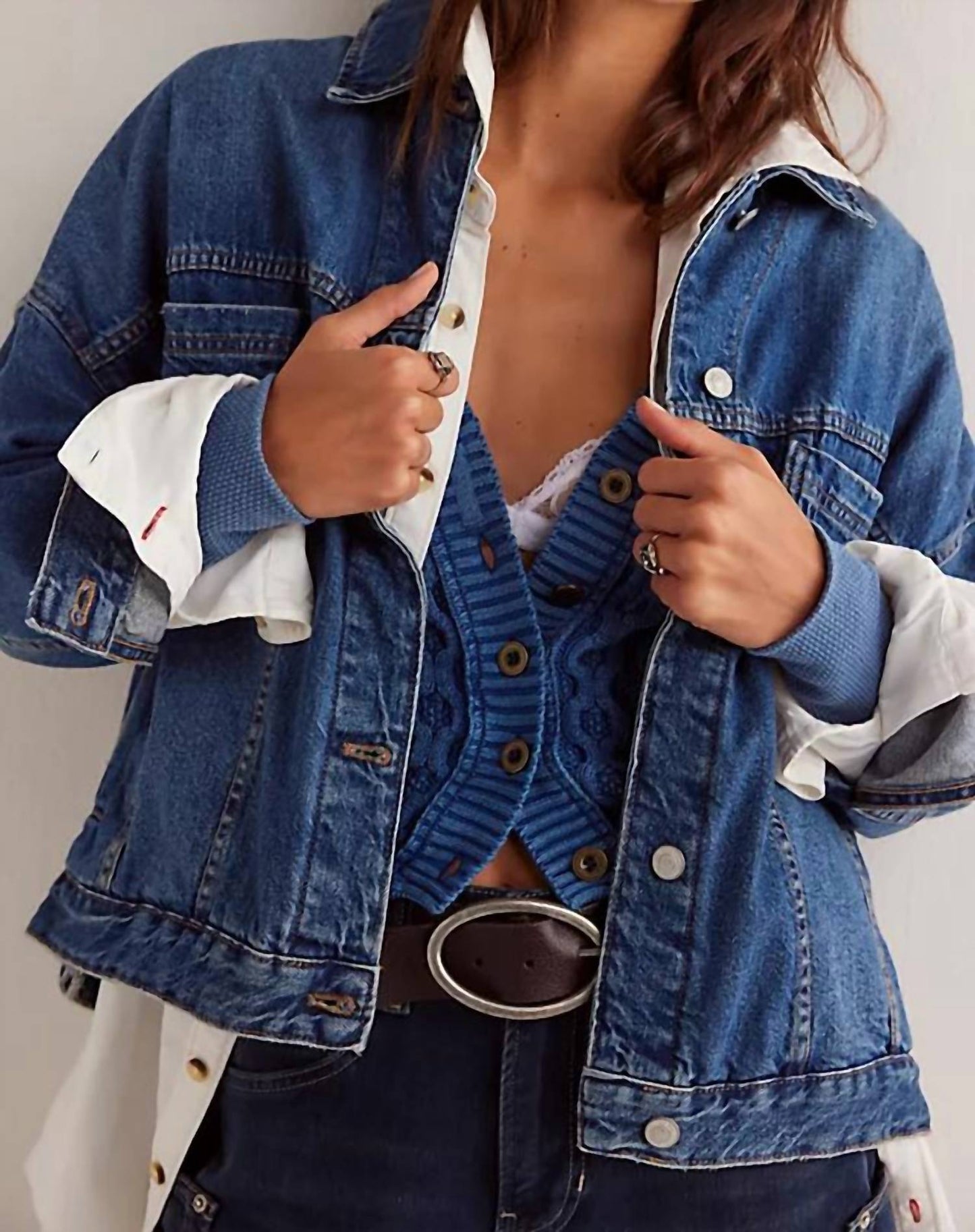 Free People - Opal swing denim jacket
