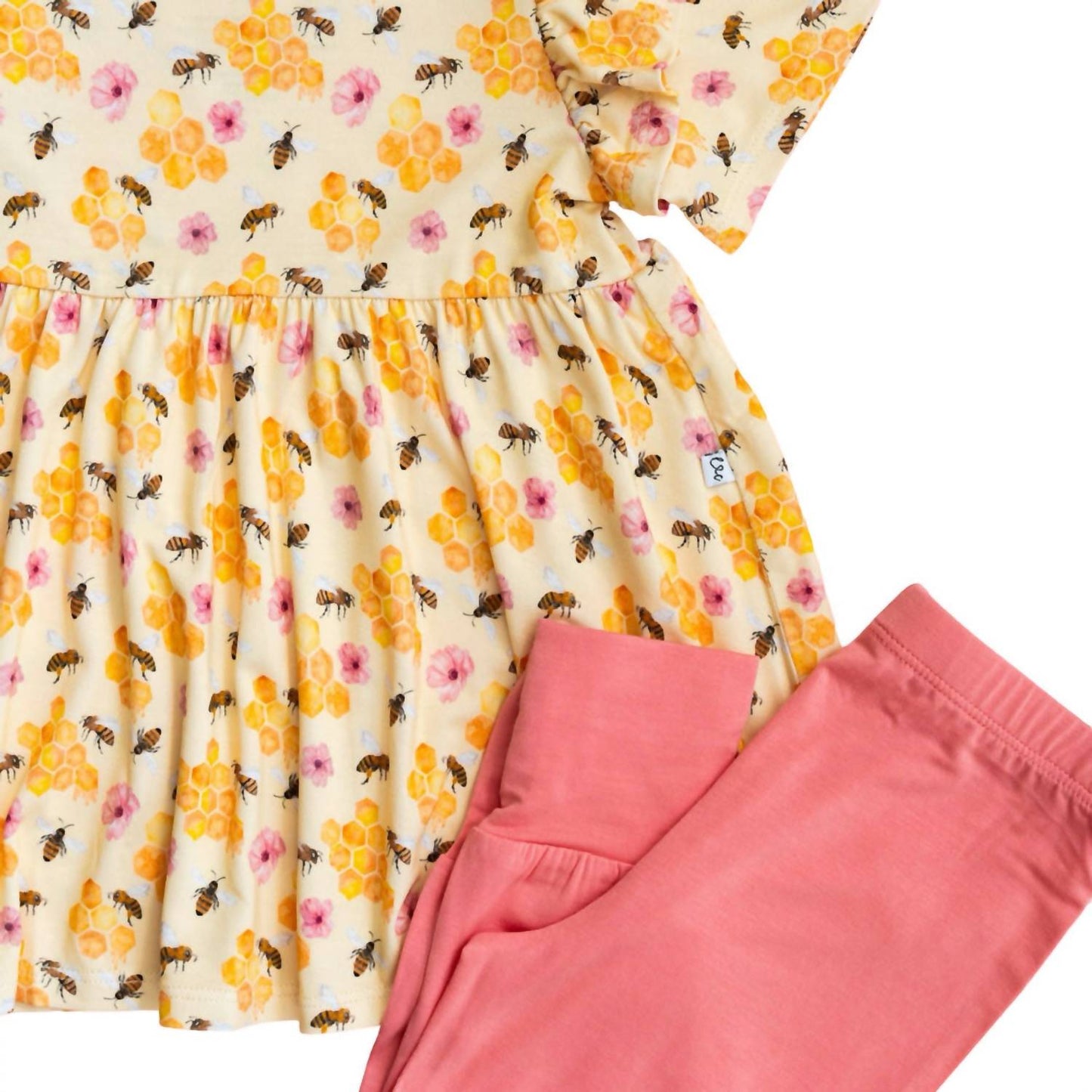 Laree + Co. - Girls Bellagrace Bamboo Short Sleeve Tunic Legging Set