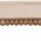 Creative Co-Op - Mango Wood Pedestal With Wood Beads Serving Tray