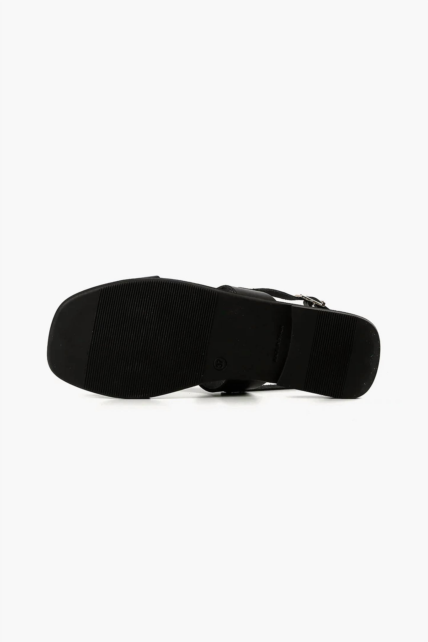 All Black - Women's Pyramid Stud Sandal