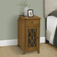 Accent Side Table with Storage Drawer - Taupe