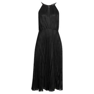 Theory - Pleated Lace Halter Midi Dress