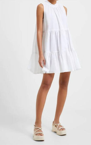 French Connection - Vestido Rhodes Popeline sem mangas em camadas