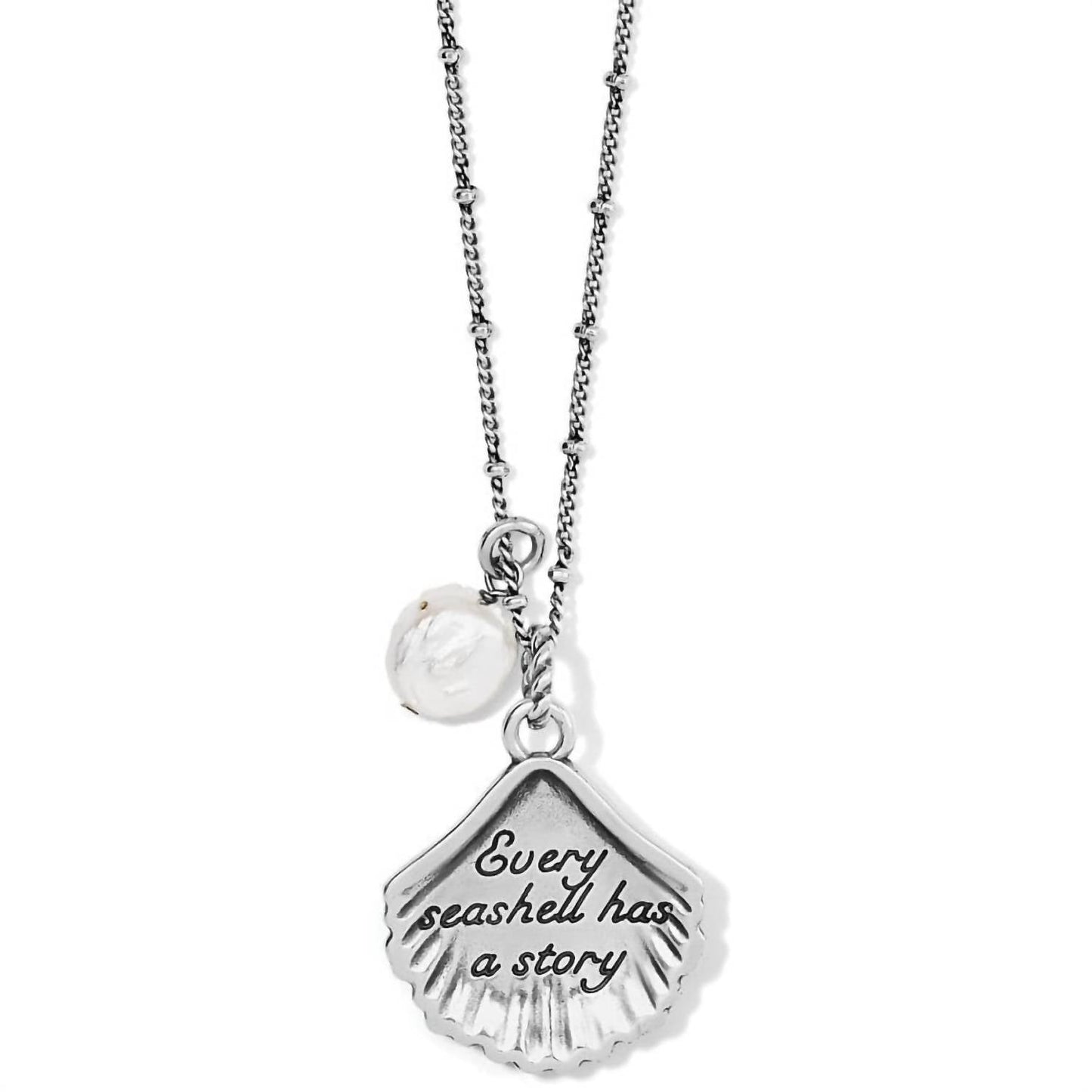 Brighton - Women's Silver Shells Pearl Necklace