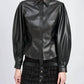 En Saison - Rylee Faux Vegan Leather Top