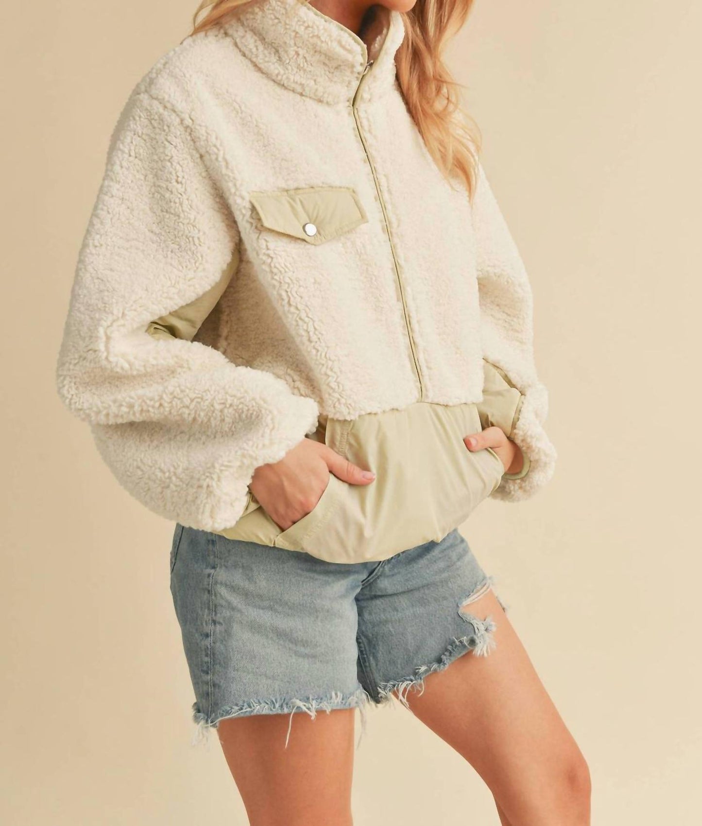 Aemi + Co - Fleece Pullover Top