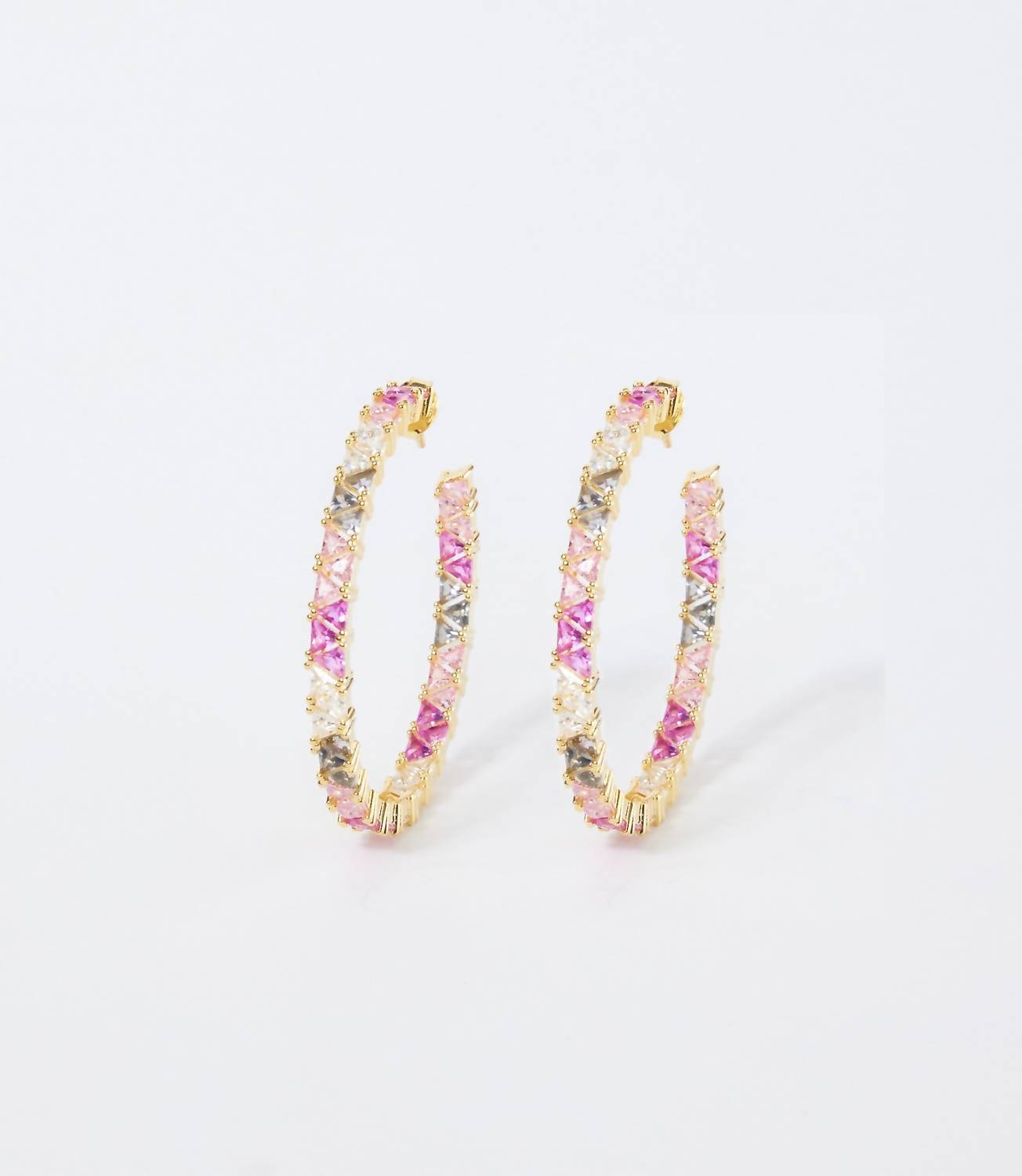 Native Gem - Women's Gemstone Hoop Earrings