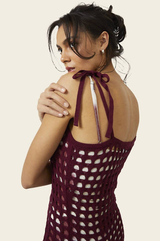 Find Me Now - Cuore Crochet Midi Dress