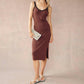 Bella Dahl - Crocheted Trim V-neck Midi Dress