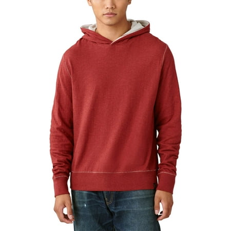 Men's Red Duo Fold Hooded Sweatshirt - Small
