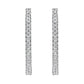10KT White Gold 1 cttw Diamond Hoop Earrings (I-J Clarity, I2-I3 Color)