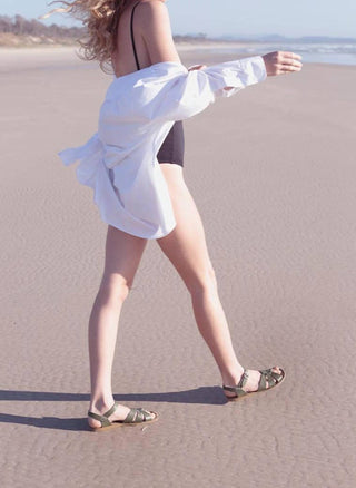 Sandálias de Água Salgada - Sandálias Rasas Originais Femininas de Adulto a Bebê