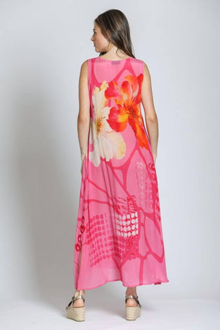 Apny - Vestido longo feminino sem mangas