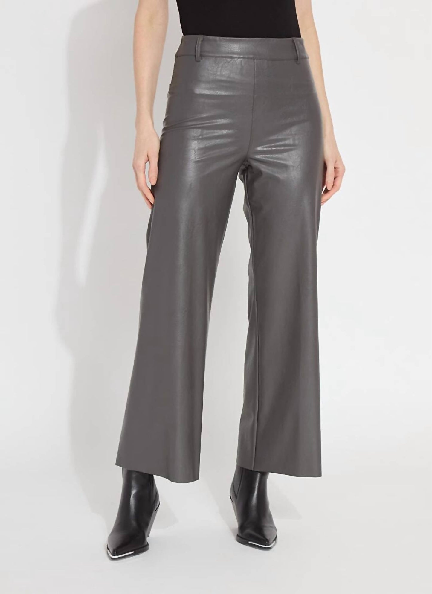 Lysse - Women's Vegan Leather Wide Leg