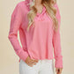 Double Take - Chic High-low Hoodie With Dropped Shoulders