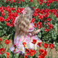 Olivaceous - Bardot Tulle Floral Babydoll Dress