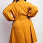 The Curve La - Plus Size Button Front Fit And Flare Dress With Pockets