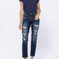 Judy Blue - Mid-rise Destroyed Boyfriend Jean