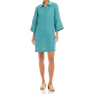 Karen Kane - Cuffed Sleeve Linen Dress
