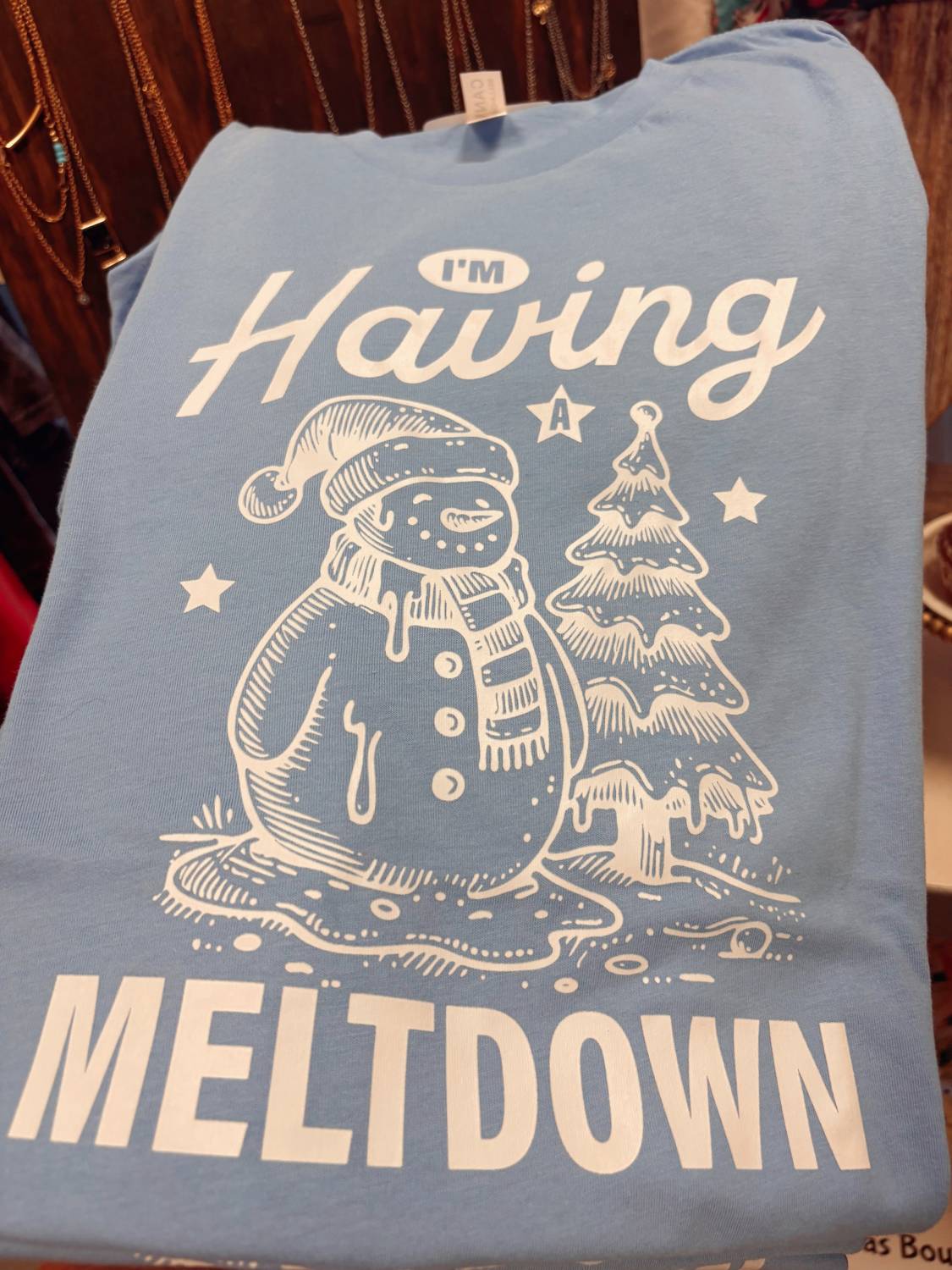 Bella + Canvas - Women's Snowman Meltdown Graphic Tee