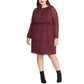 Rachel Roy Women s Lola Long Sleeve Ditsy Floral Blouson Dress Black Size 0X